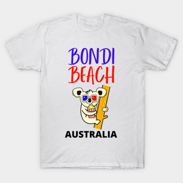 Bondi Beach Australia T-Shirt by Bourbon Sunsets